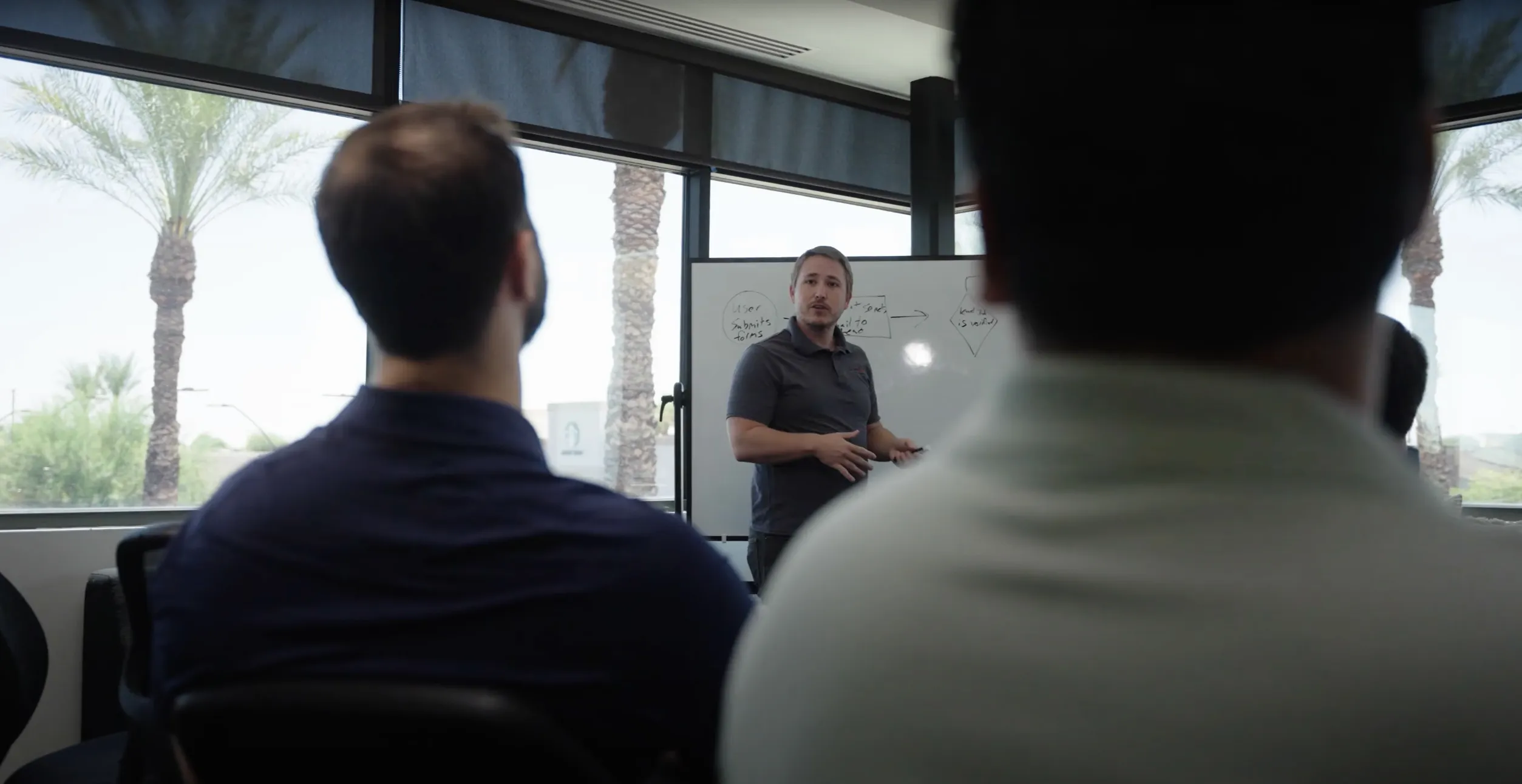 Tyler discussing a solution