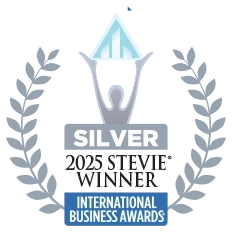 2025 Stevie IBA Silver Award Badge