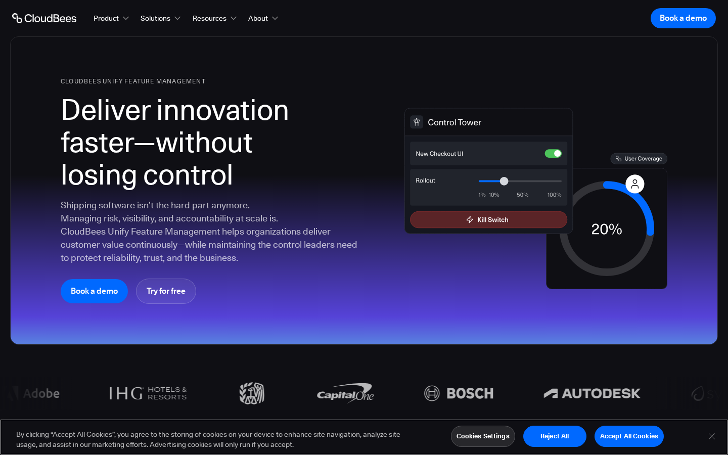 Screenshot of CloudBees